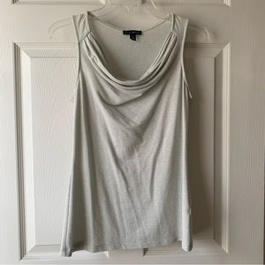 Willi Smith gray $ silver metallic top size S